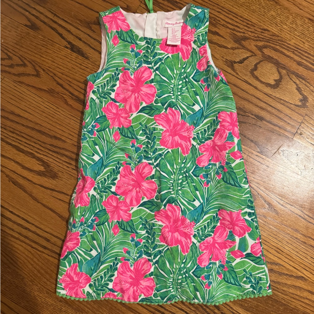 Tommy Bahama Pink and Green Floral Dress